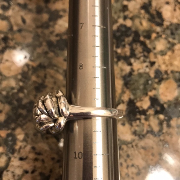 STERLING SILVER ROSE  RING SIZE 9 175.00 NWT - Picture 7 of 8